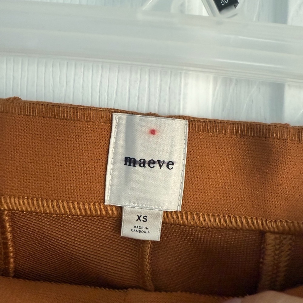 Maeve by Anthropologie The Margot Kick-Flare Cropped Texture Pants Sz XS NWT - Picture 4 of 8